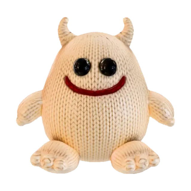 3D model for Knitted Smiley Monster, #Halloween2025#