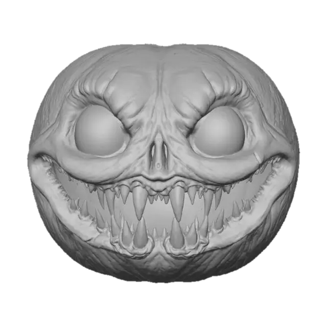 3D model for Frightening Gourd in the Rain, #Halloween2025#