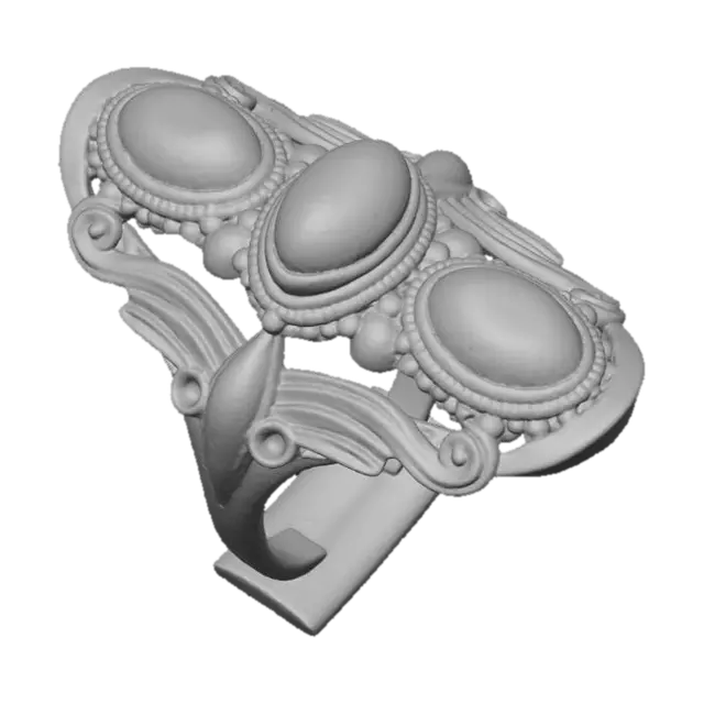 3D model for Vibrant Coral Ring