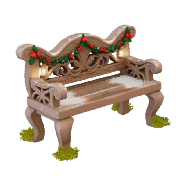 3D model for Enchanted Winter Bench, #Christmas2025#