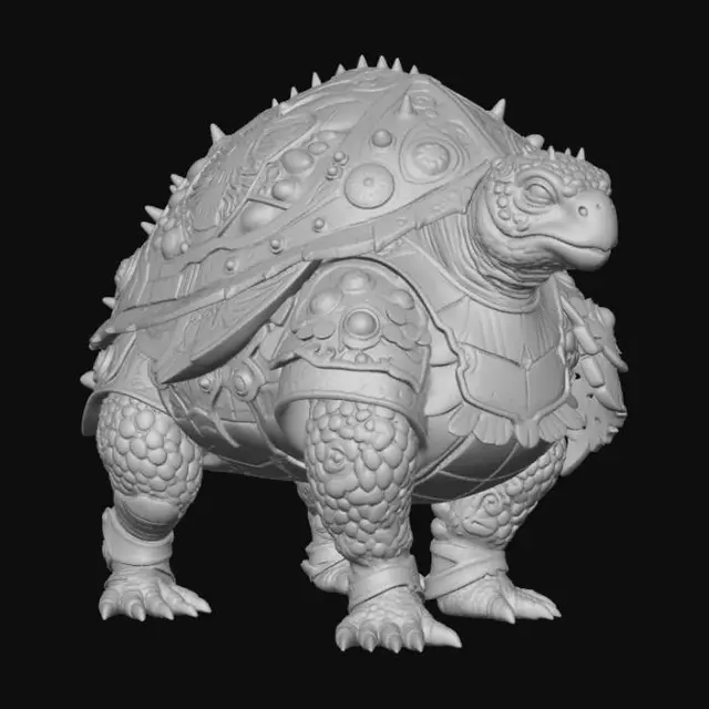 3D model for Mosaic Armored Turtle