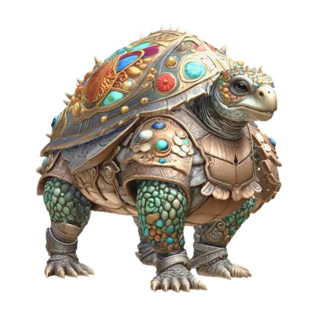 3D model for Mosaic Armored Turtle