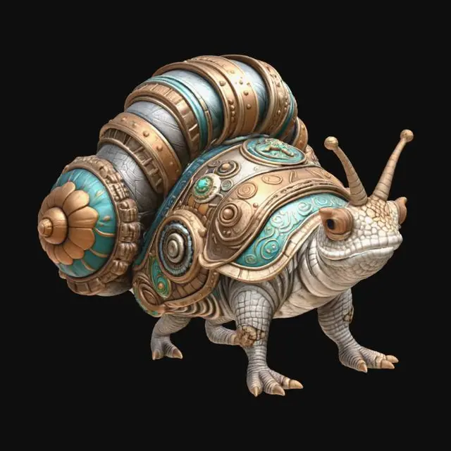 3D model for Clockwork Snail