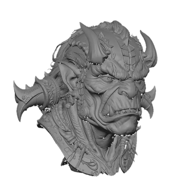 3D model for Emerald Orc Warlord