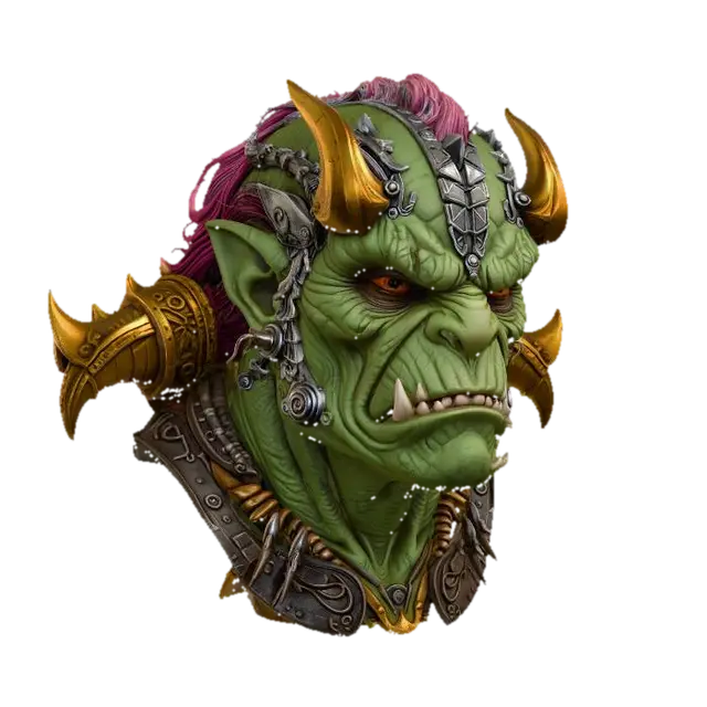 3D model for Emerald Orc Warlord
