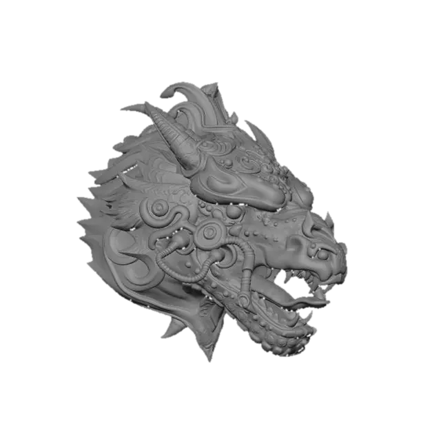3D model for Iron Wyrm Mask