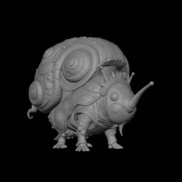 3D model for Clockwork Snail