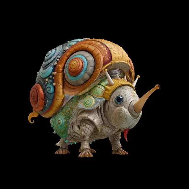 3D model for Clockwork Snail