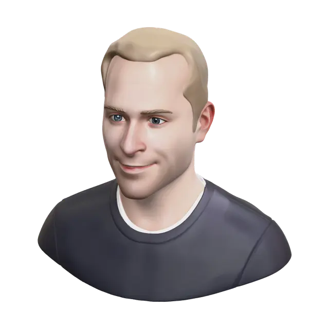 3D model for Weathered Man Face