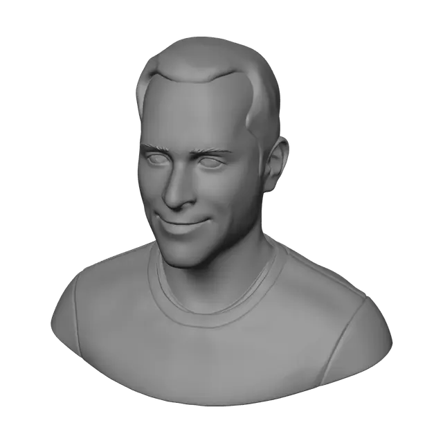 3D model for Weathered Man Face