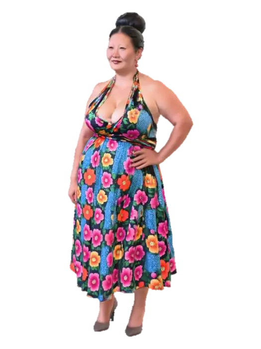 Tibetan woman 4 - Highland Bloom 3D model, vytvořený pomocí AI