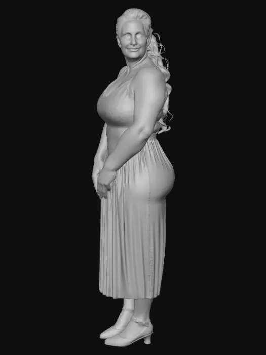 3D model for rural woman 8 - Countryside Portrait