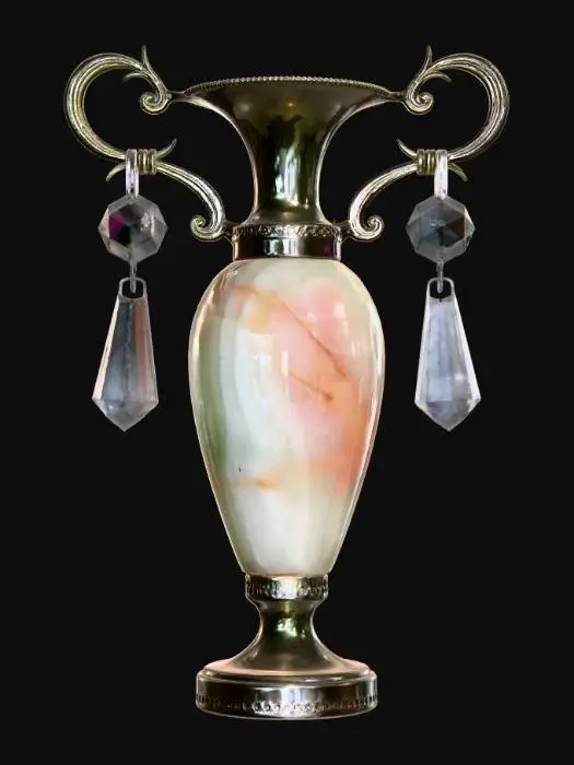 3D model for Marble Vase Lamp with Crystal Drops BV