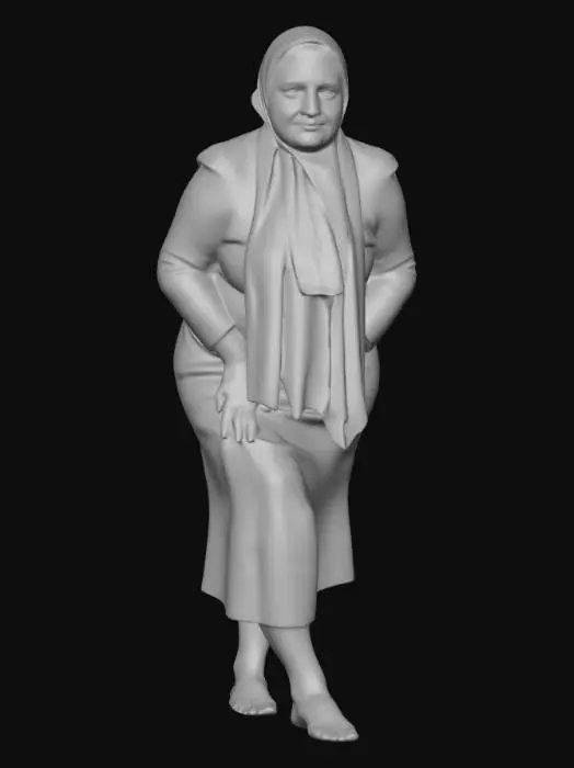 3D model for Bulgarian woman 10 - Leopard Print Dress by the Garden Path