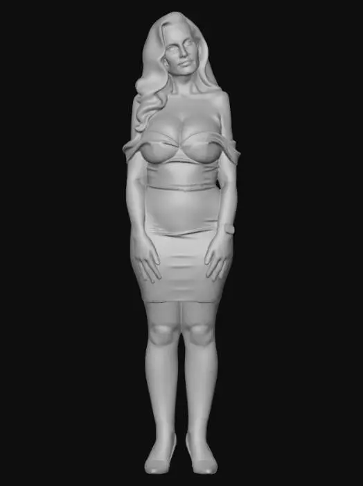 3D model for Blonde 11 BV - Ruby Sequin Evening Gown Portrait