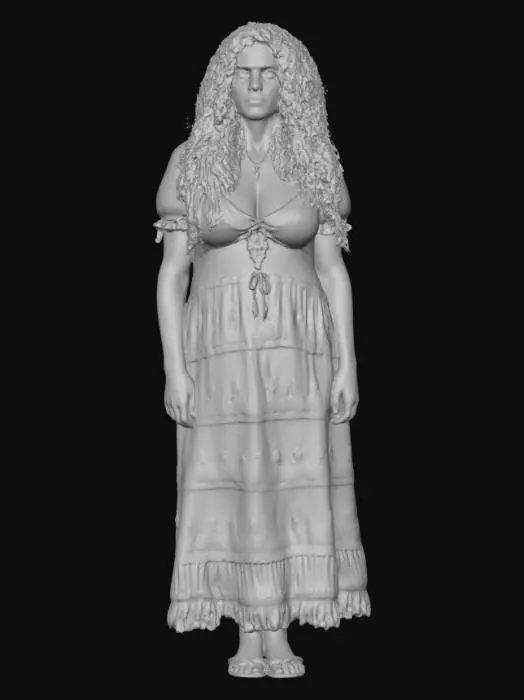 3D model for Blonde woman 20 BV - Bohemian Red