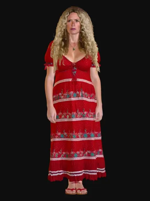 3D model for Blonde woman 20 BV - Bohemian Red