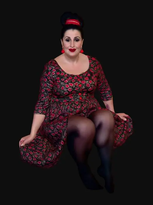 3D model for Black haired woman 10 BV - Vintage Pinup Glamour
