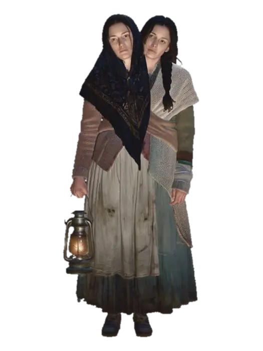 Twoheaded Women with a Lantern - Twohead AI 생성 3D 모델