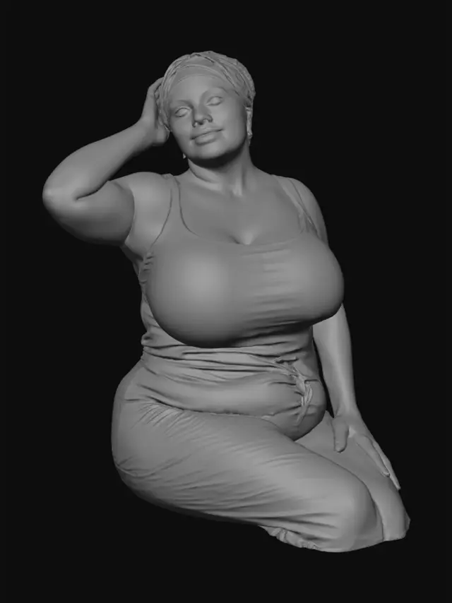 3D model for Seated by the Window