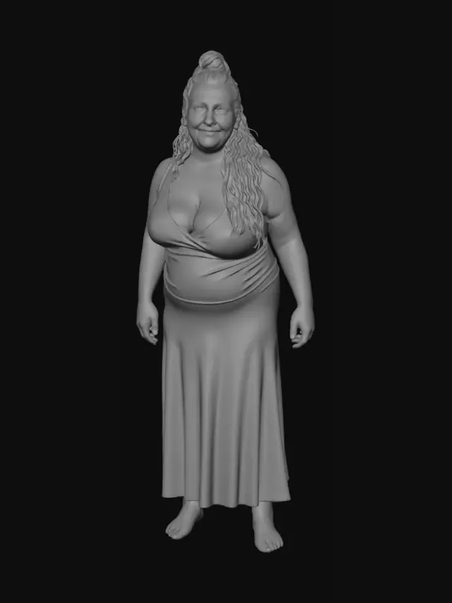 3D model for Rural woman 17 - Rustic Barn Portrait