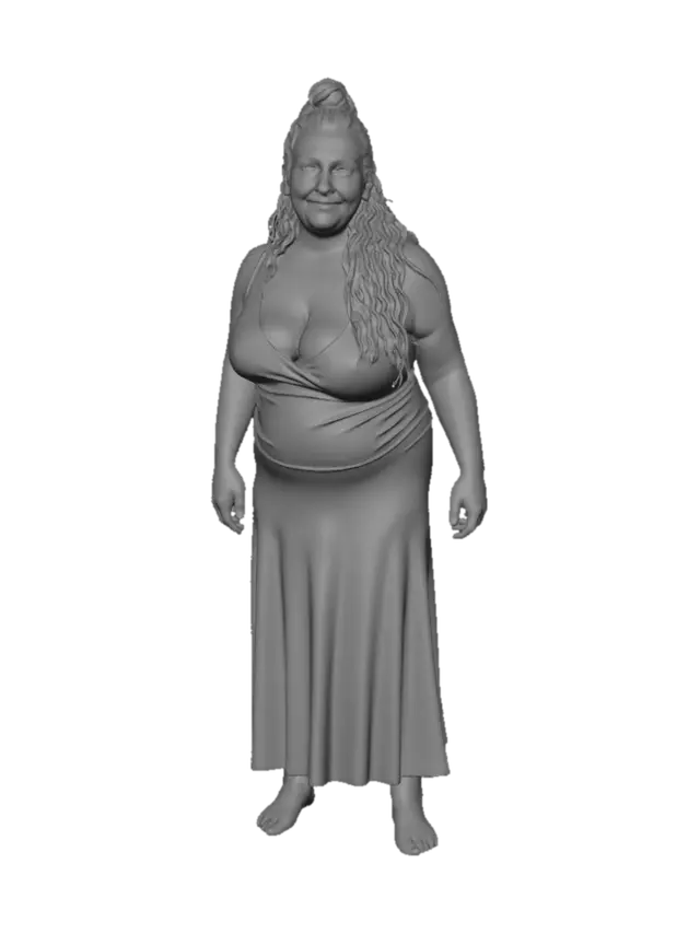 3D model for Rural woman 17 - Rustic Barn Portrait