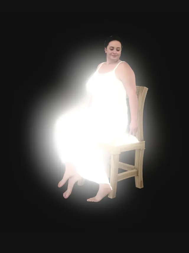 3D model for Seated in White