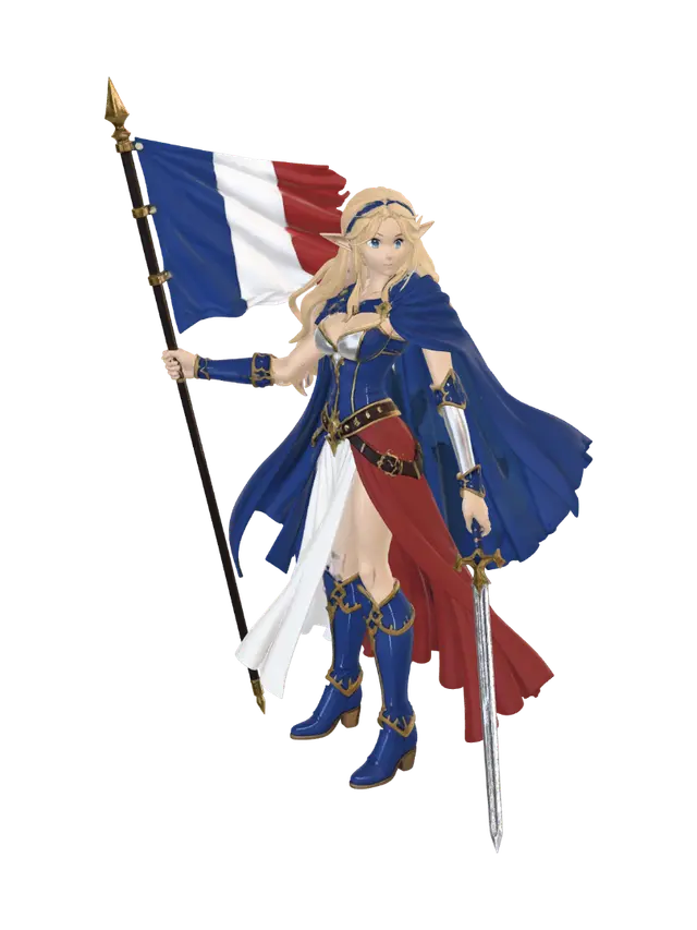 3D model for Flagbearer of France