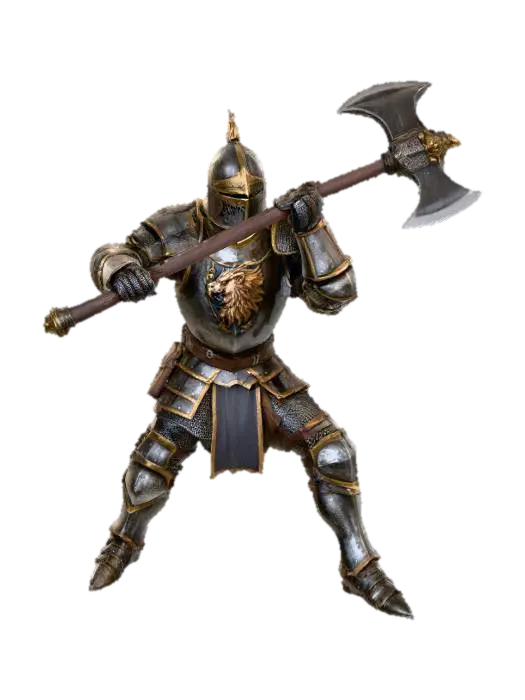 Knight of the Griffin Crest_TwoHandedAxe - Warhammer 3D model, vytvořený pomocí AI