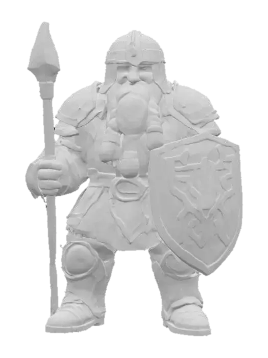 3D model for Dwarven_SpearnShield