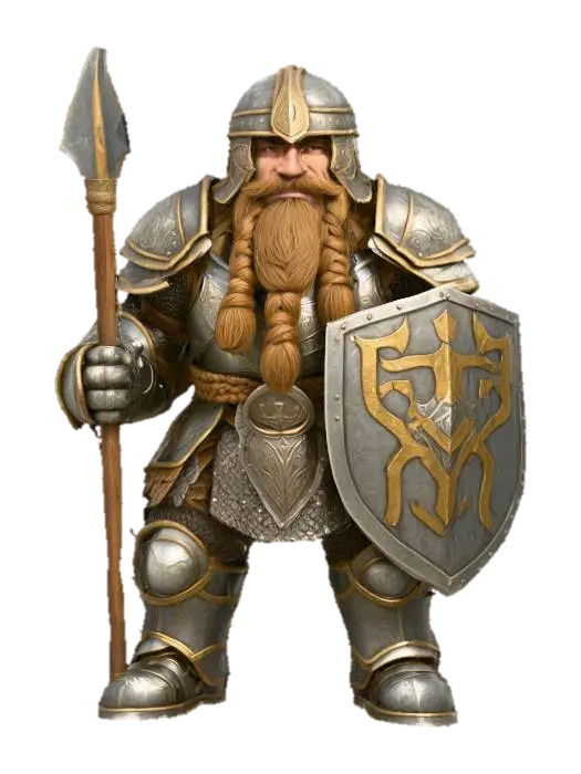3D model for Dwarven_SpearnShield