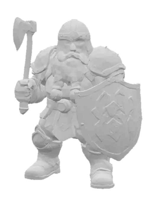 3D model for Dwarven Defender