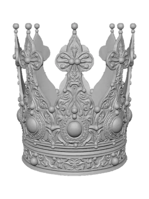 3D model for medieval metal crown