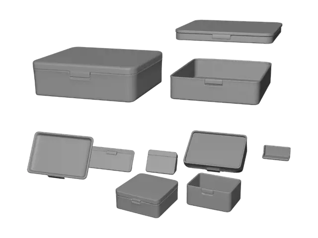 3D model for 3D Printable Box