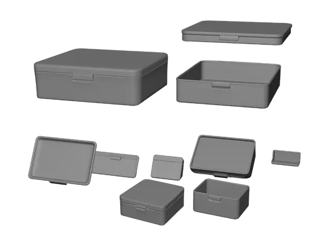 3D model for 3D Printable Box