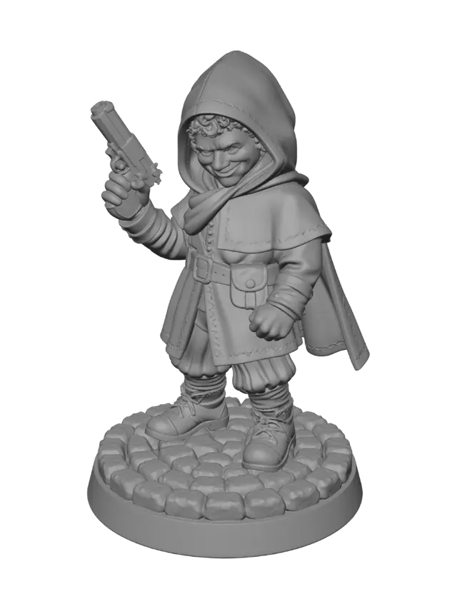 3D model for Cloaked Gunslinger