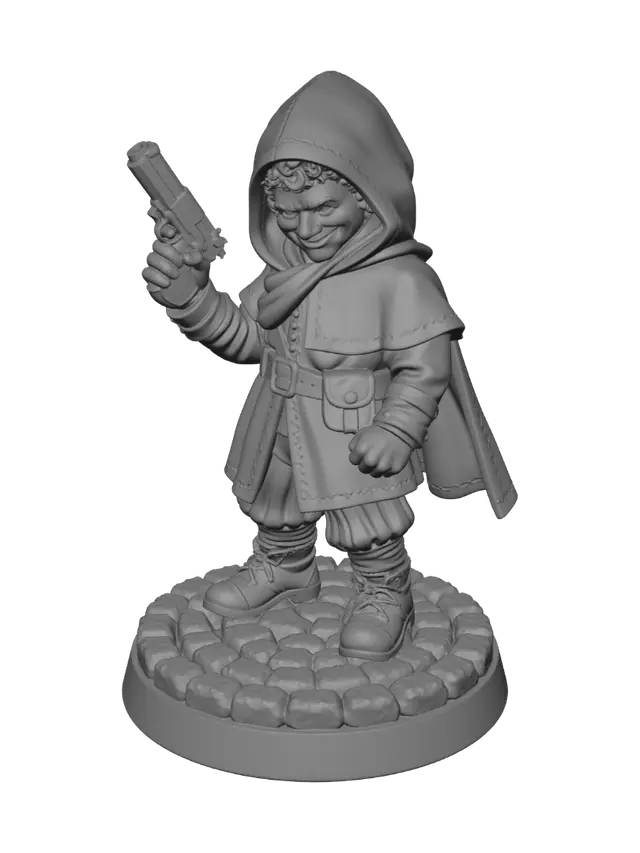 3D model for Cloaked Gunslinger