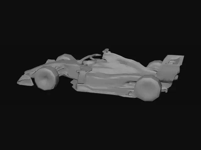 3D model for Red Fury Racer