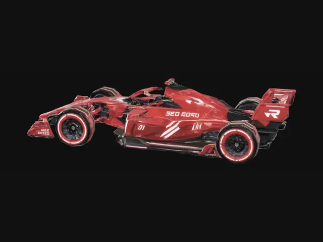 3D model for Red Fury Racer