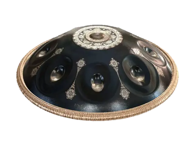 Handpan on coffee table - Singer 3D model, vytvořený pomocí AI