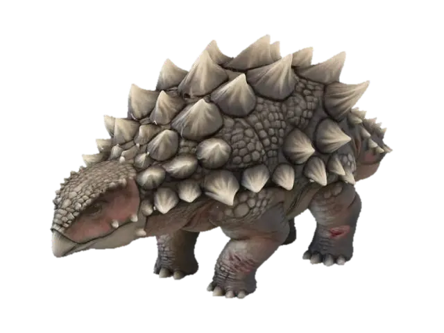 Ankylosaurus Sentinel - Mob 3D model, vytvořený pomocí AI