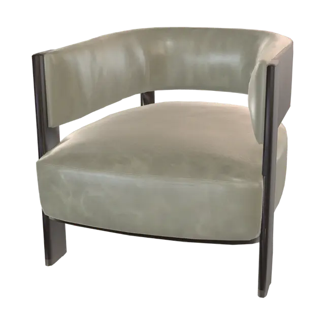 3D model for Olive Barrel Chair