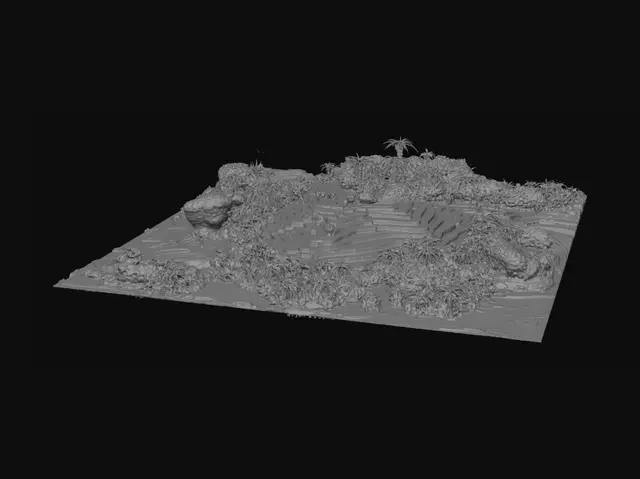 3D model for Emerald Spiral Rice Terraces