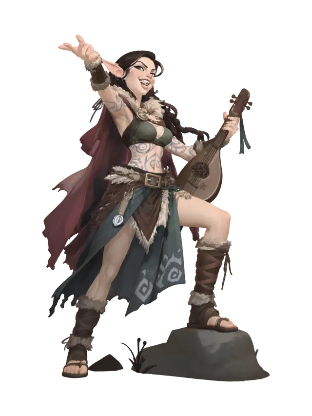 Bard of the Verdant Dawn - Folklore 3D model, vytvořený pomocí AI