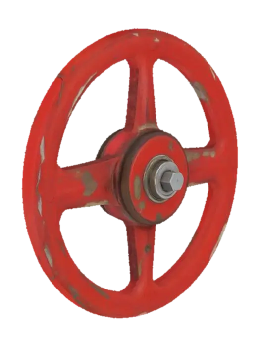 Valve handle - Wheel 3D model, vytvořený pomocí AI