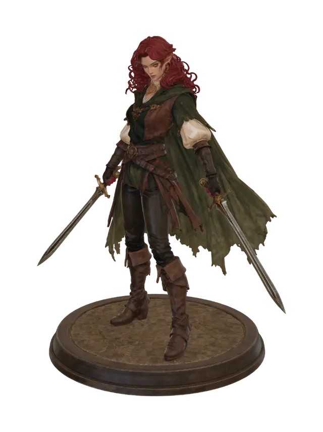 3D model for Crimsonblade Elven Warrior