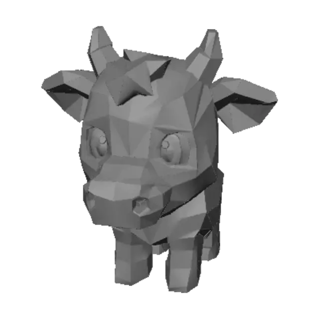 3D model for Low-Poly Cow