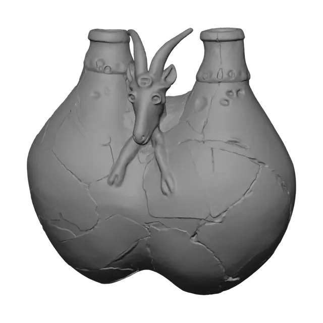 3D model for Ceramic Goat Vessel