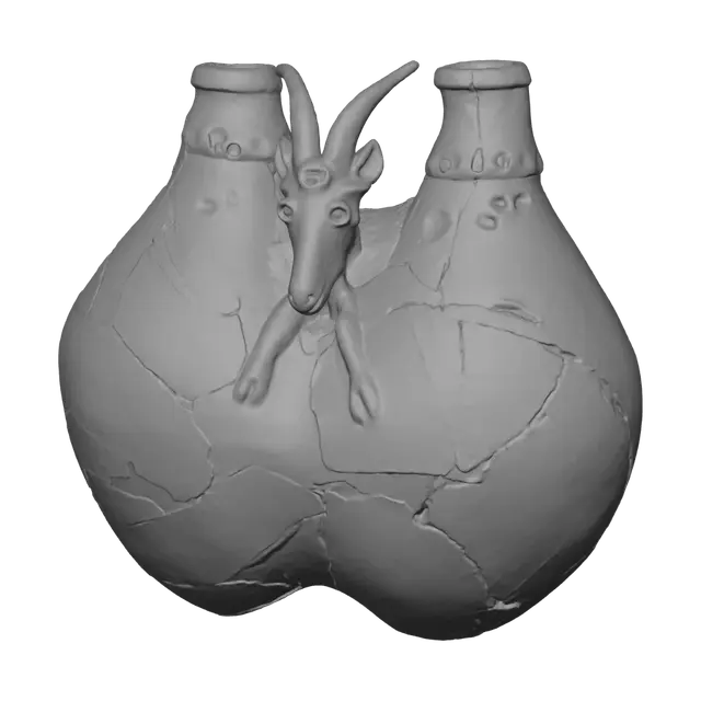 3D model for Ceramic Goat Vessel