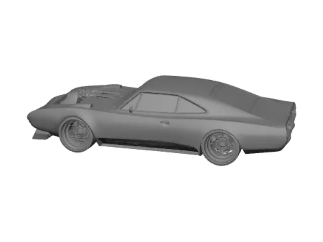 3D model for Orange Fury Mopar Pro Street